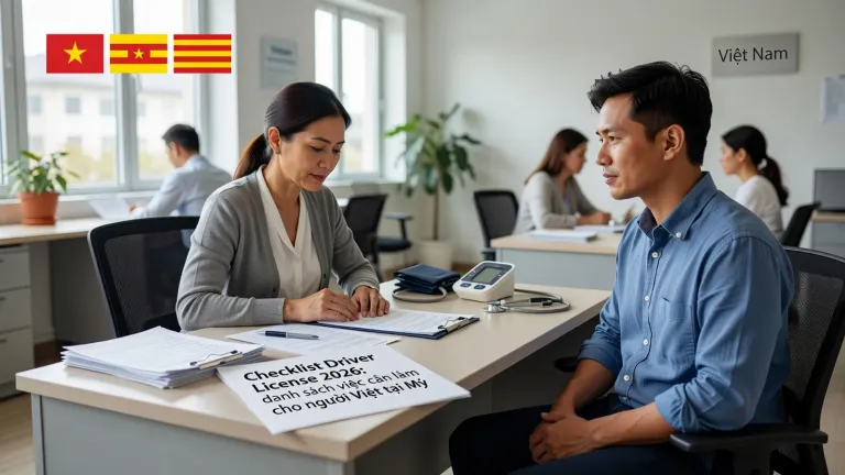 Checklist Driver License 2026: danh sách việc cần làm cho người Việt tại Mỹ