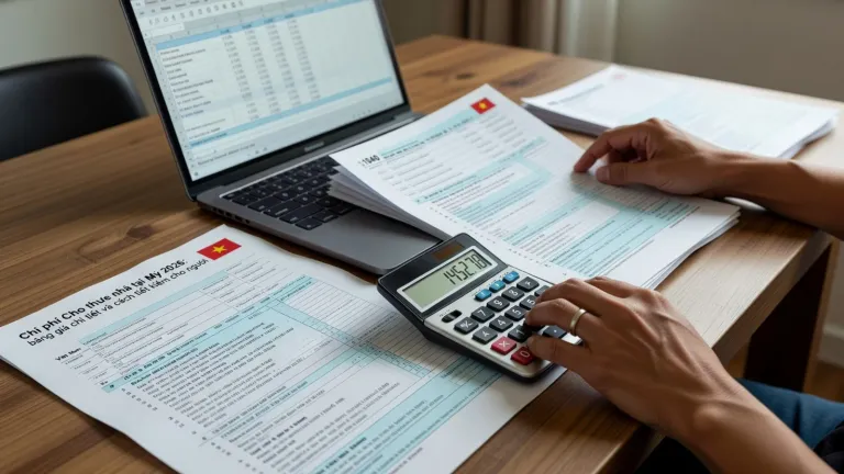 Chi phí thuê nhà ở Mỹ 2026: bảng giá tham khảo và cách tiết kiệm