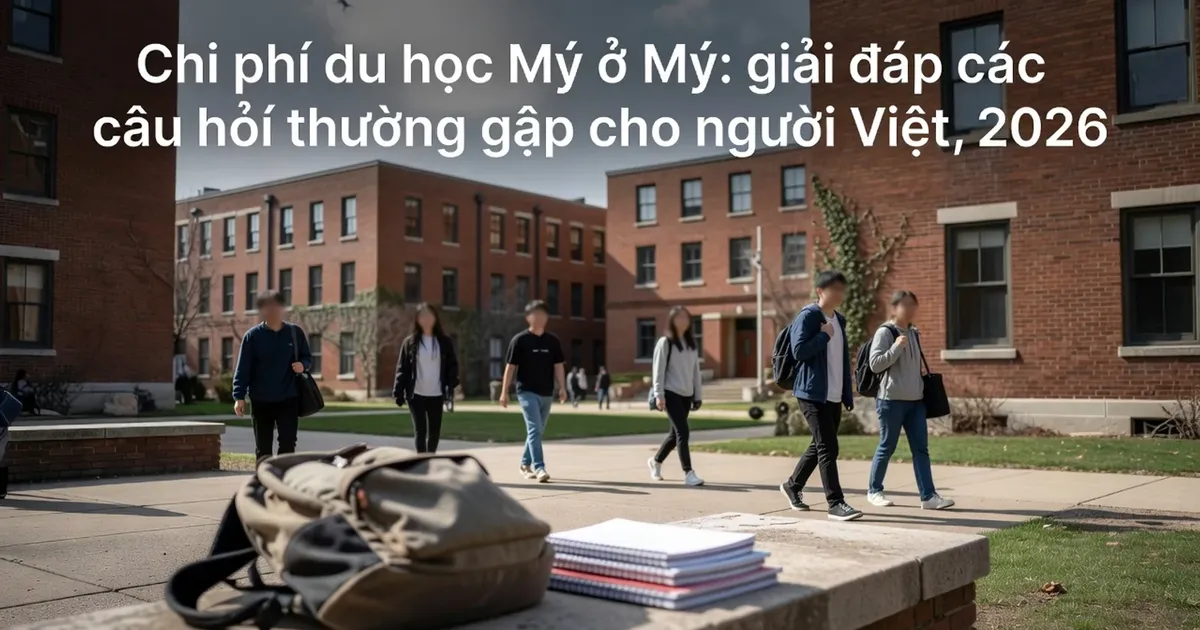 Chi phí du học Mỹ: giải đáp các câu hỏi thường gặp cho người Việt, 2026