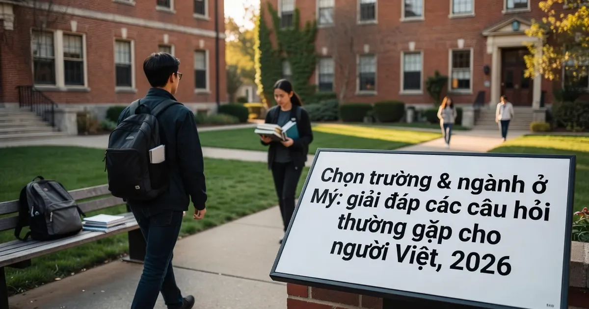 Chọn trường & ngành ở Mỹ: giải đáp các câu hỏi thường gặp cho người Việt, 2026