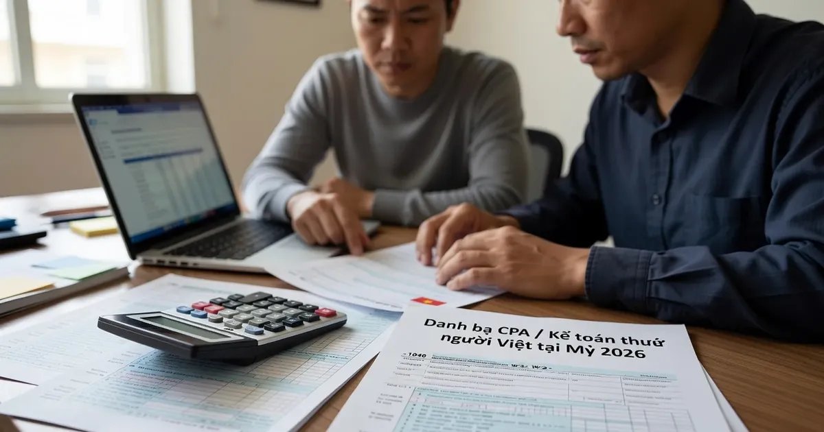 Danh bạ CPA / Kế toán thuế người Việt tại Mỹ 2026: cách tìm và kiểm tra người làm thuế uy tín